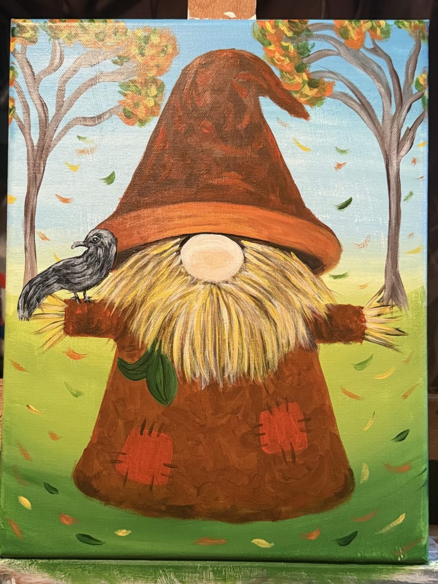 Fall gnome painting
