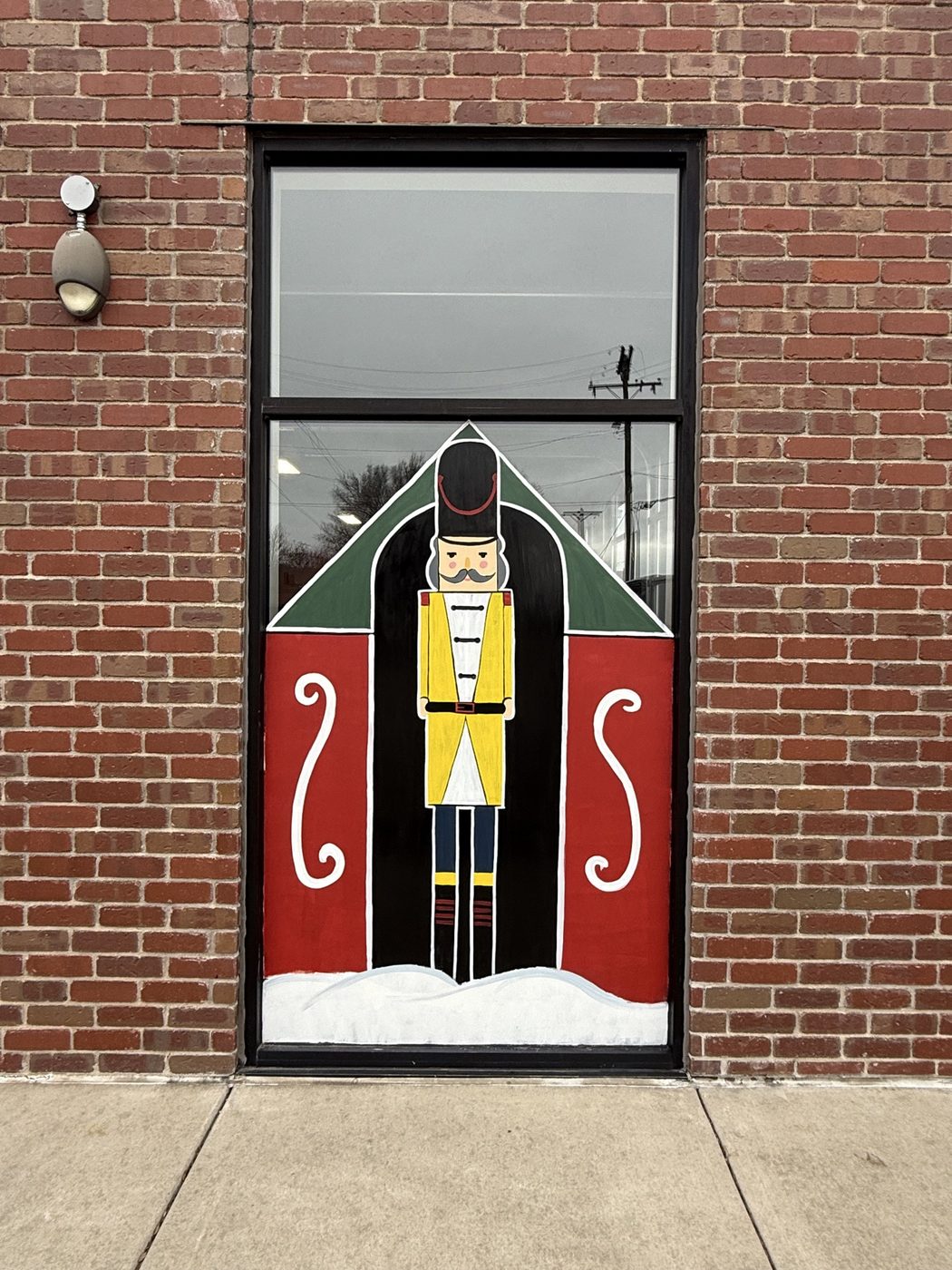 Nutcracker window painting